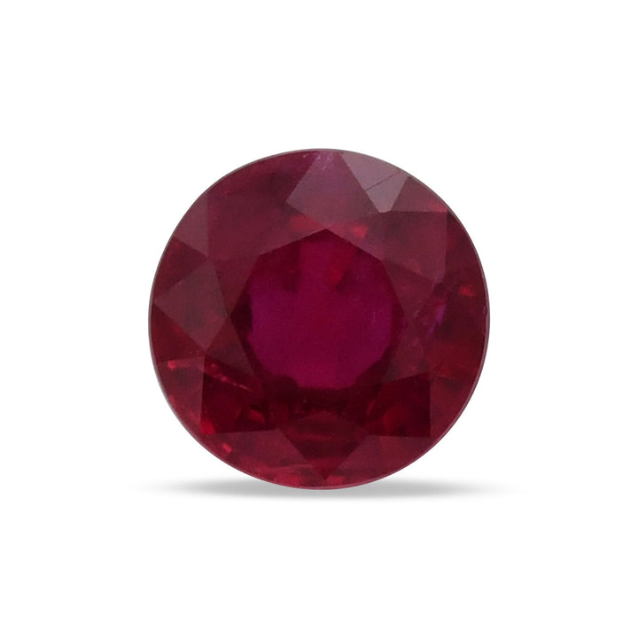 1.38 Carat Red  Round Ruby