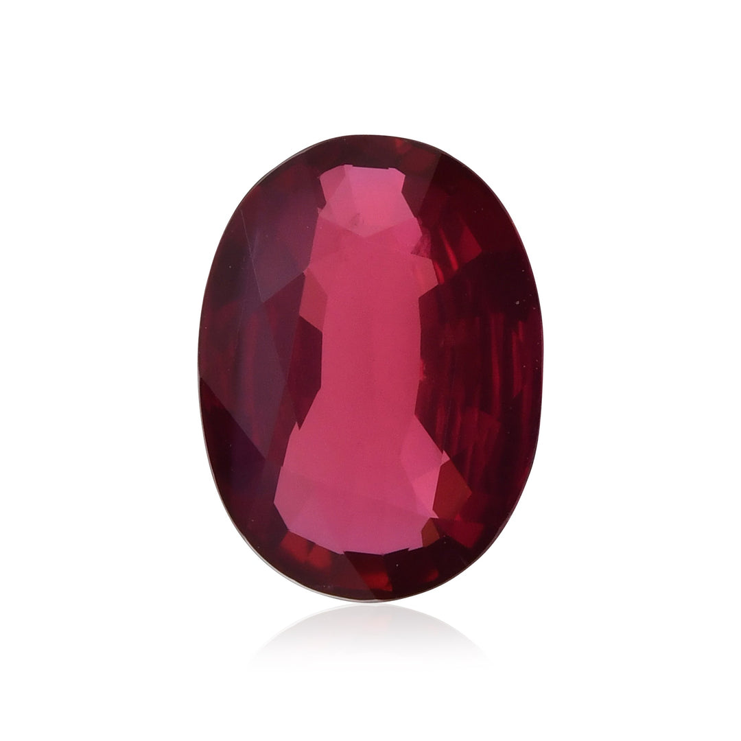 2.01 Carat Red MOZAMBIQUE Oval Ruby CD