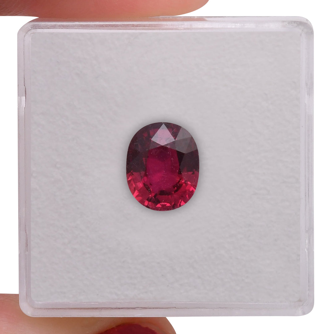 2.18 Carat Red MOZAMBIQUE Oval Ruby CD