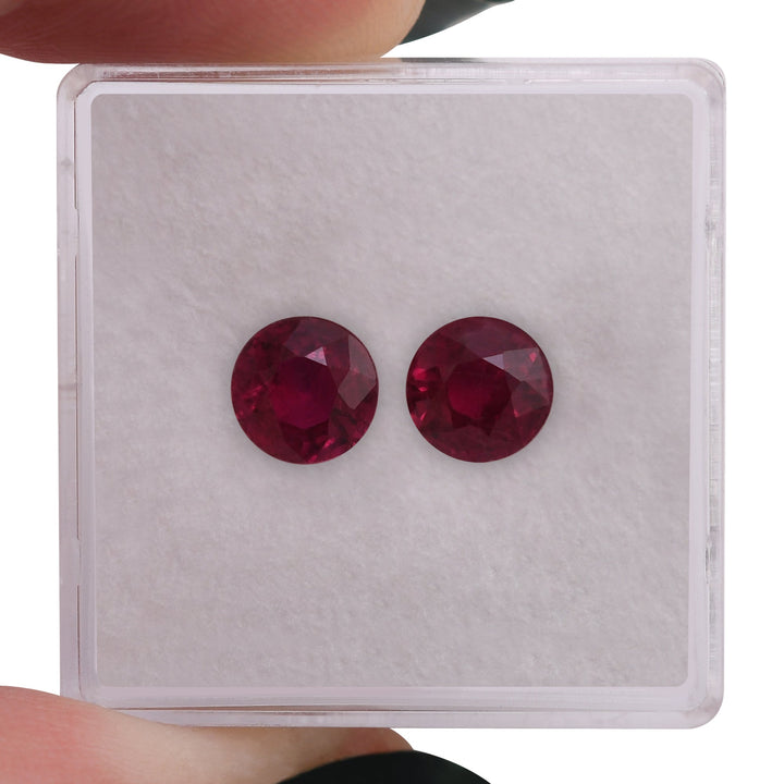 2.65 Carat Red MOZAMBICAN Round Ruby
