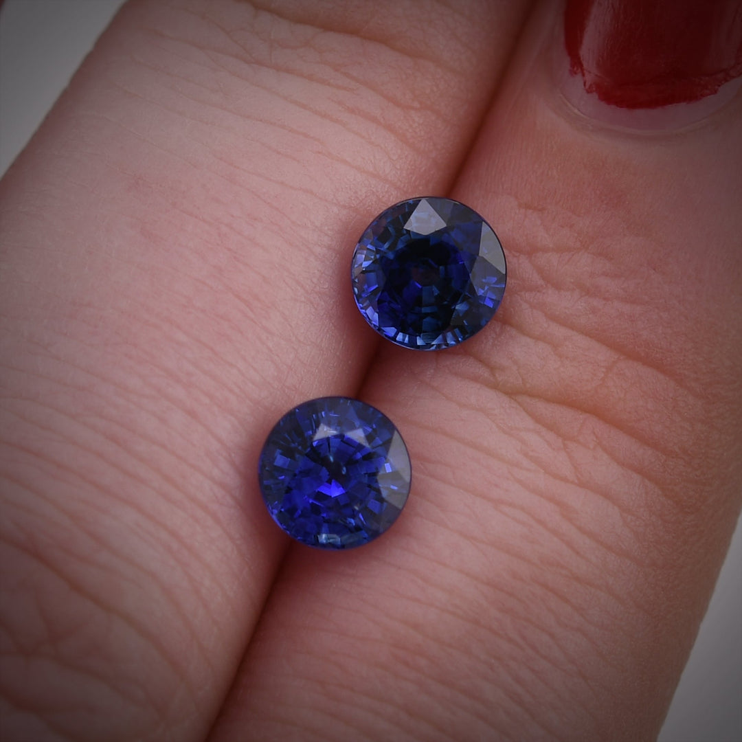 2.11 Carat Blue SRI LANKAN Round Sapphire