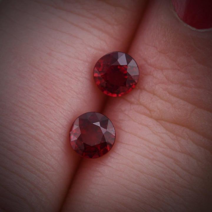 1.23 Carat Red MOZAMBICAN Round Ruby