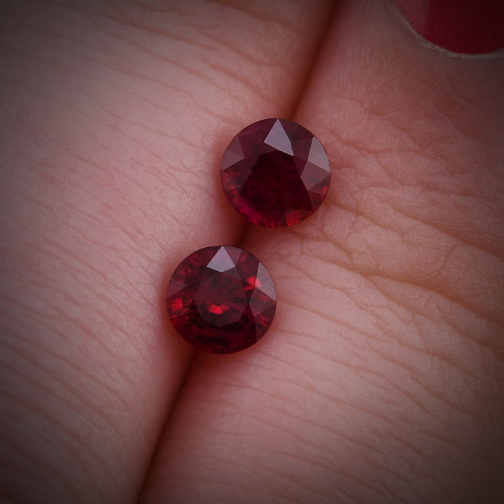 1.17 Carat Red MOZAMBICAN Round Ruby