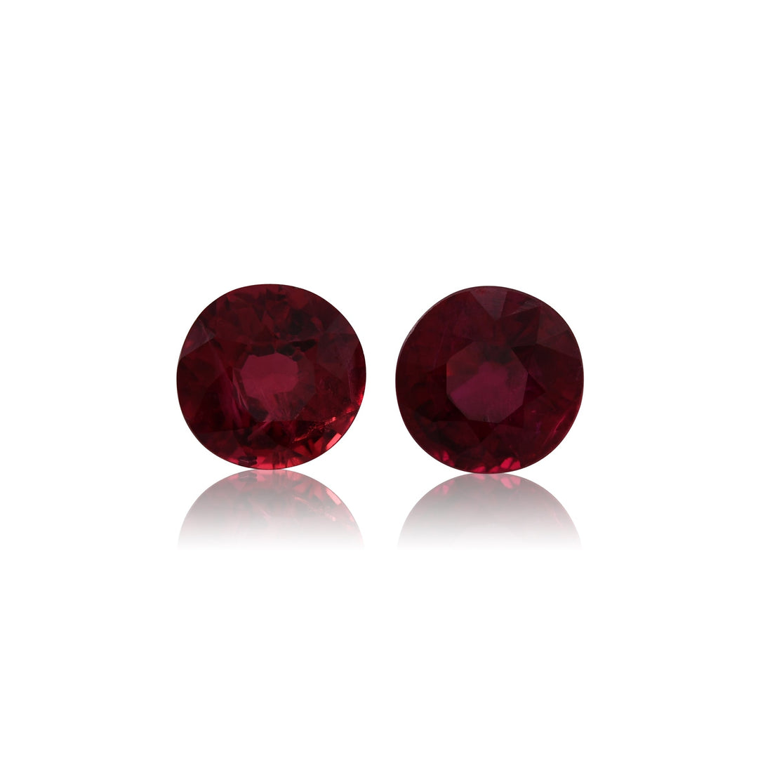 1.25 Carat Red MOZAMBICAN Round Ruby