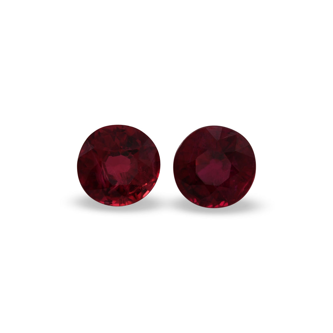 1.25 Carat Red MOZAMBICAN Round Ruby