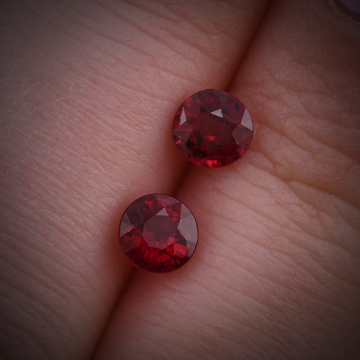 1.25 Carat Red MOZAMBICAN Round Ruby