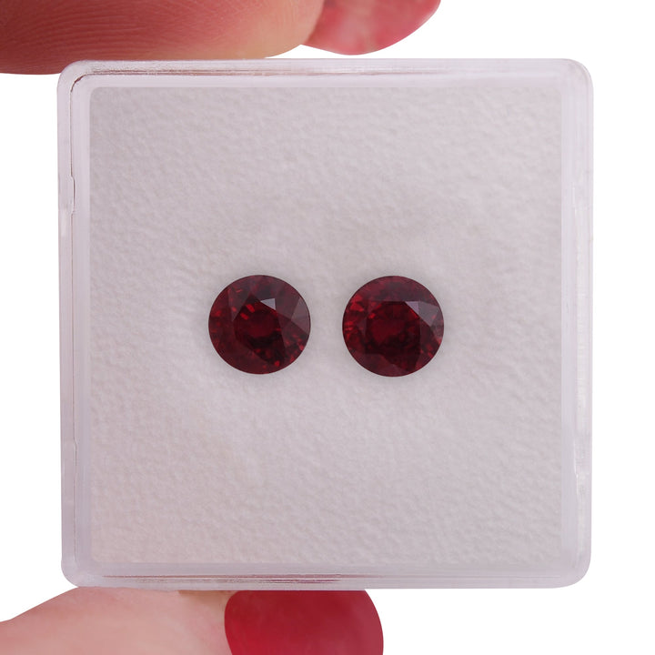 2.08 Carat Red MOZAMBICAN Round Ruby