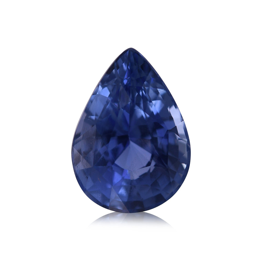 3.73 Carat Blue SRI LANKAN Pear Sapphire CD