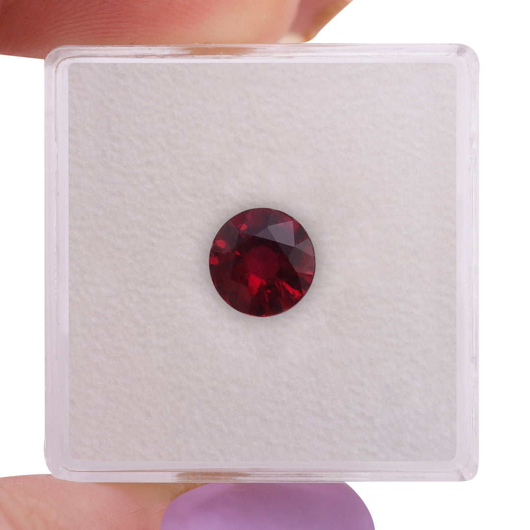1.33 Carat Red MOZAMBIQUE Round Ruby