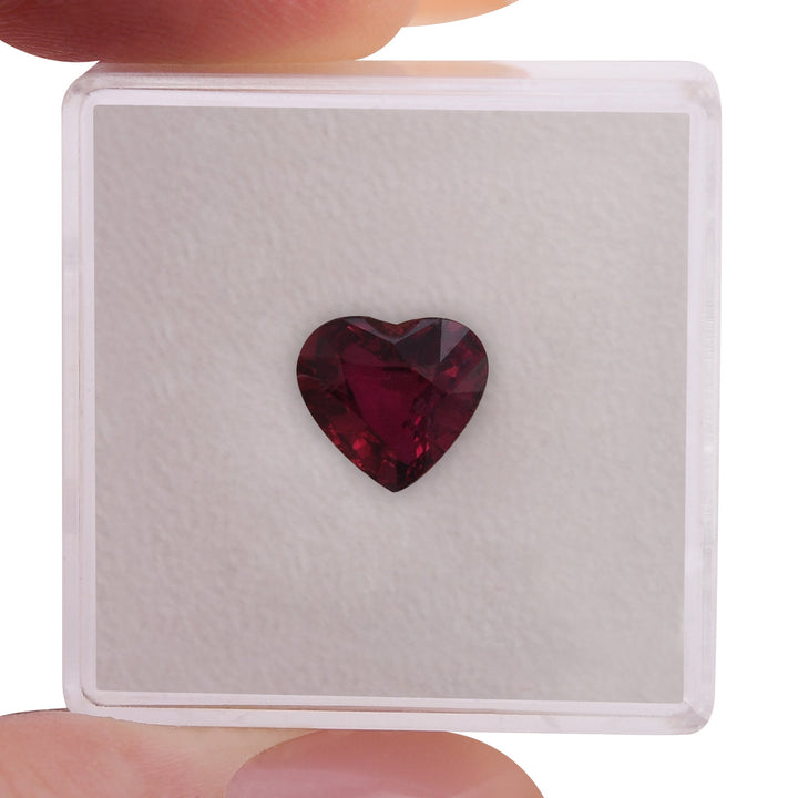 2.08 Carat Red MOZAMBIQUE Heart Ruby CD