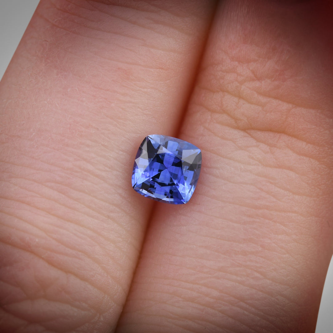 1.08 Carat Blue SRI LANKAN Cushion Sapphire