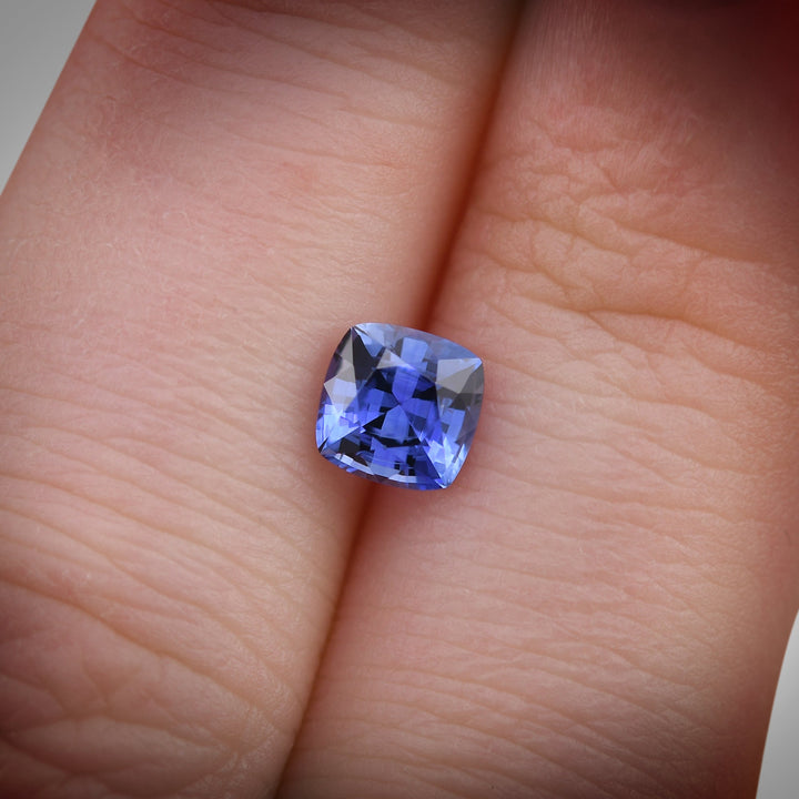 1.08 Carat Blue SRI LANKAN Cushion Sapphire