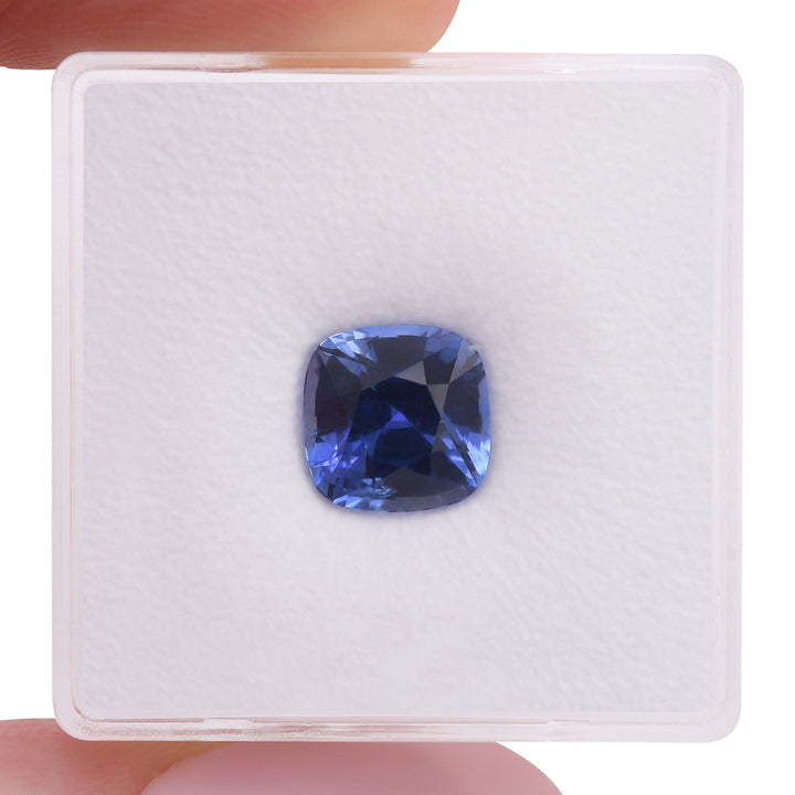 3.13 Carat Blue SRI LANKAN Cushion Sapphire CD