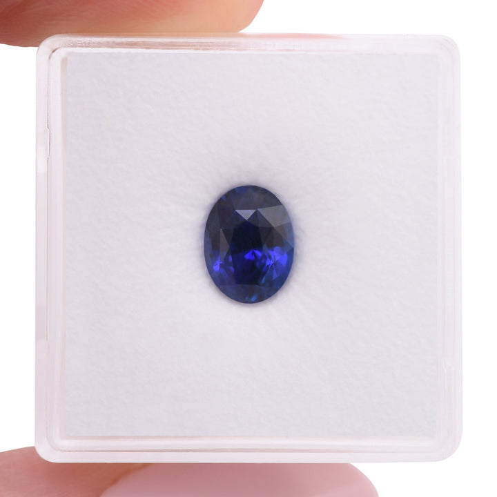 2.13 Carat Blue SRI LANKAN Oval Sapphire CD No Heat