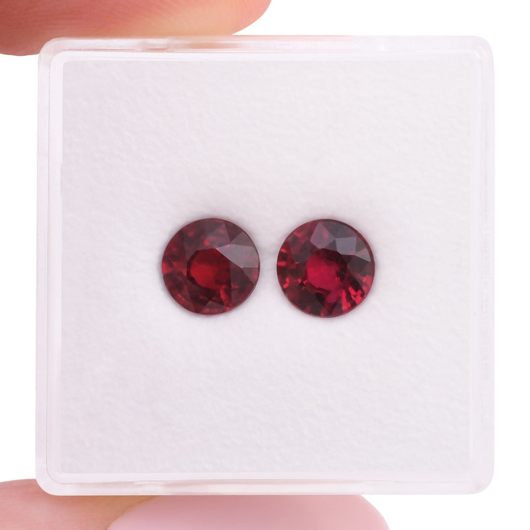 2.19 Carat Red MOZAMBIQUE Round Ruby