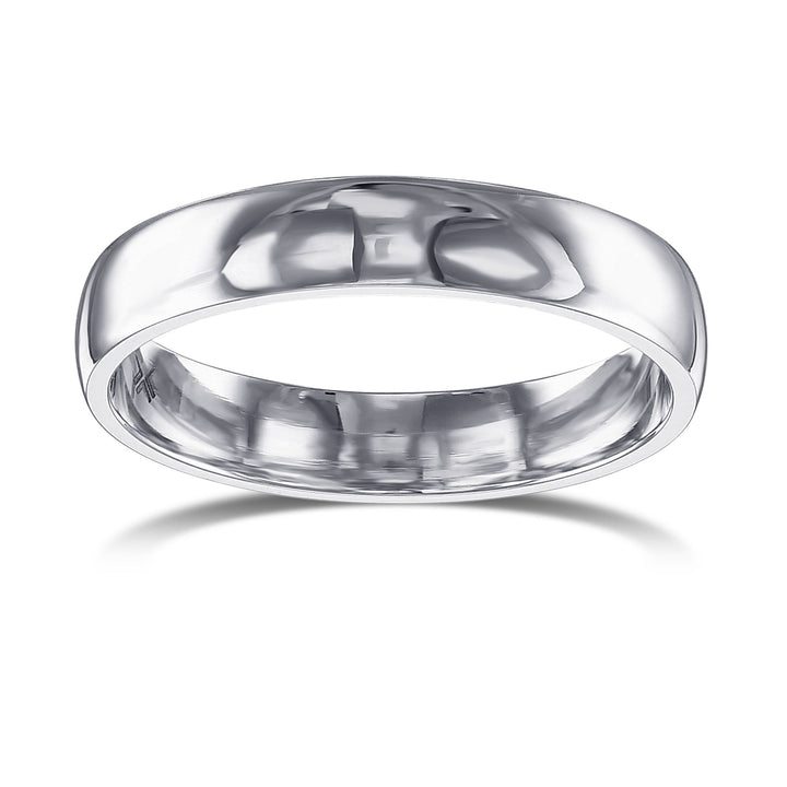 Leibish Comfort Fit Domed Wedding Band