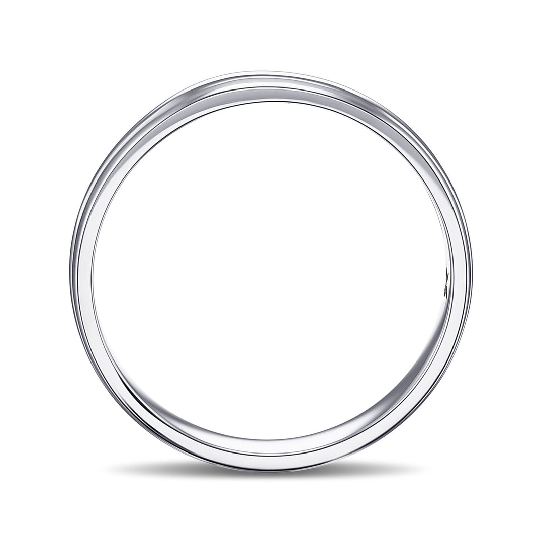 Leibish Comfort Fit Domed Wedding Band