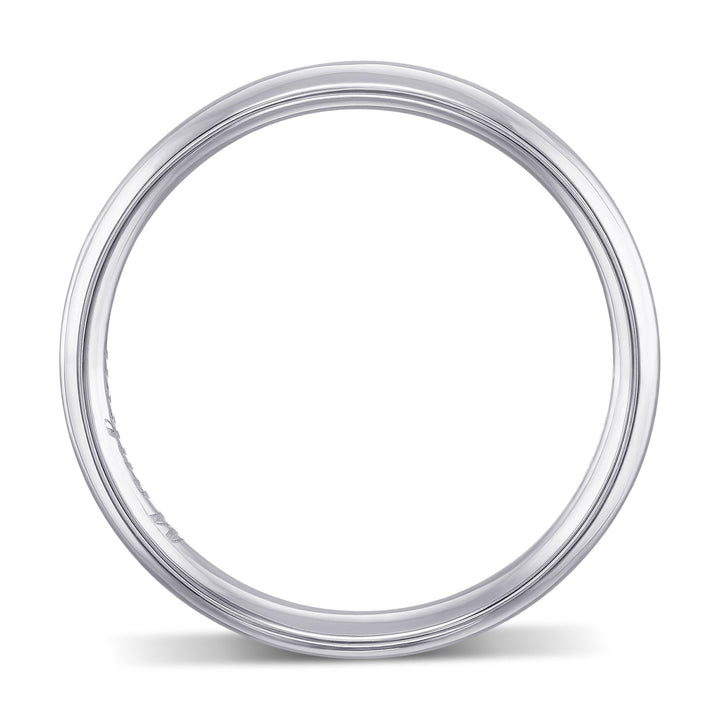 Leibish Comfort Fit Domed Wedding Band