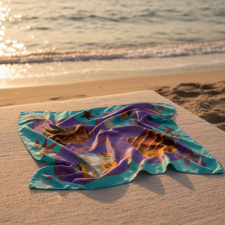 Scarf on beach linen