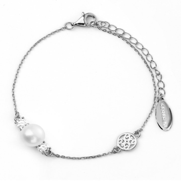 Georgini Oceans Noosa Freshwater Pearl Bracelet Silver
