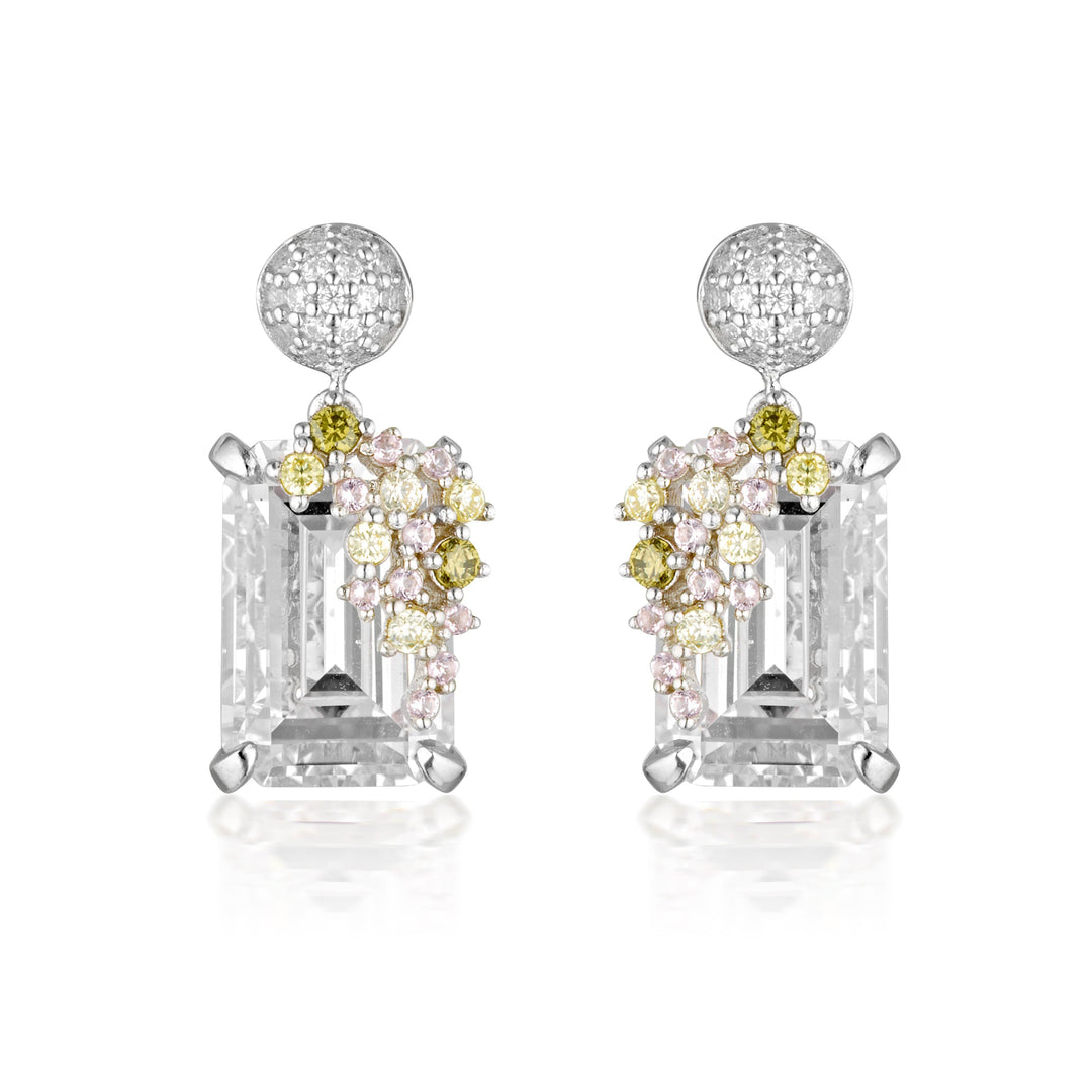 Georgini Earring Georgini Summer Sorbet Bubblegum Blossom Multi Coloured Earrings Silver Brand