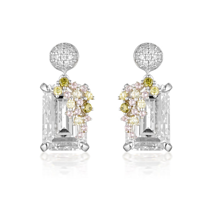 Georgini Earring Georgini Summer Sorbet Bubblegum Blossom Multi Coloured Earrings Silver Brand
