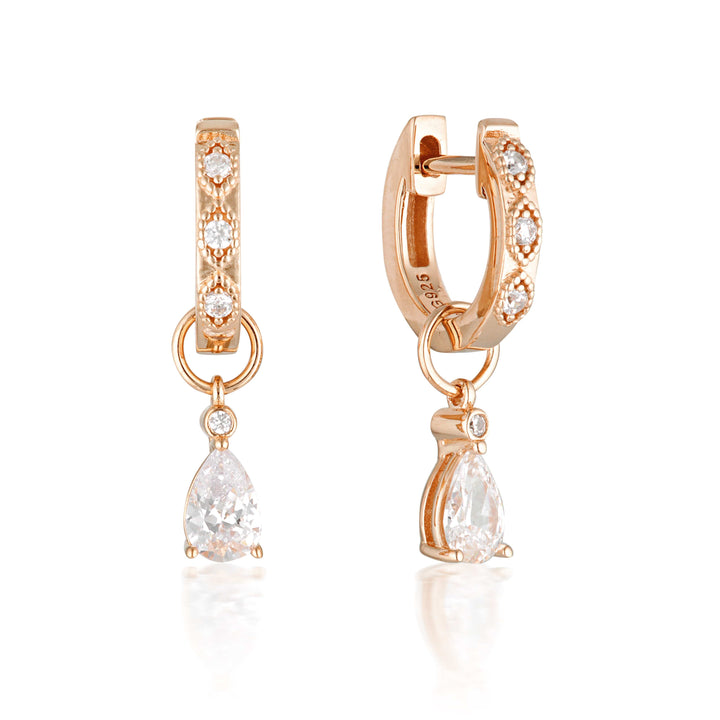Georgini Earring Georgini Summer Sorbet Sherbert Shimmer Earrings Rose Gold Brand