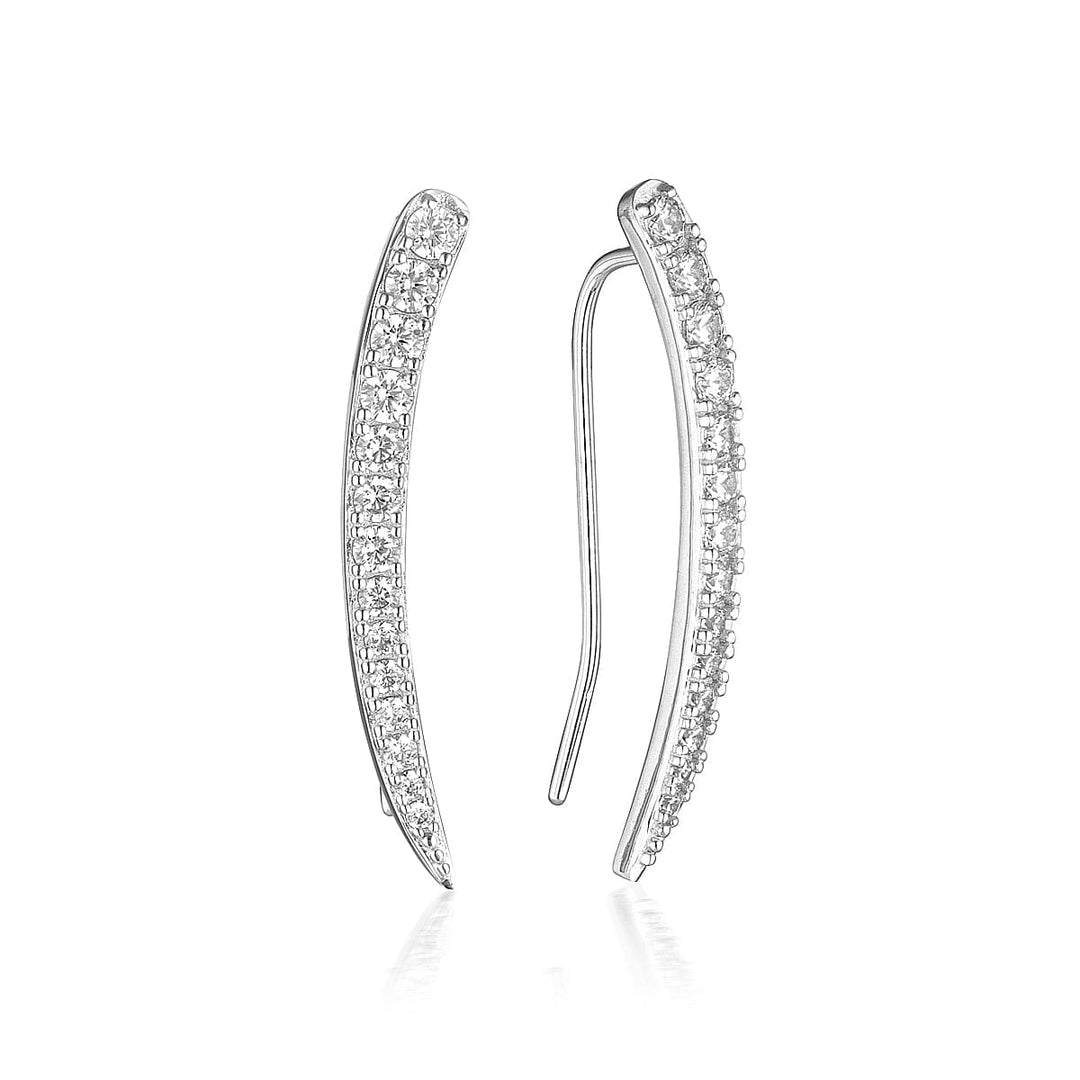 Georgini Earring Georgini Summer Sorbet Vanilla Vine Earrings Large Silver Brand