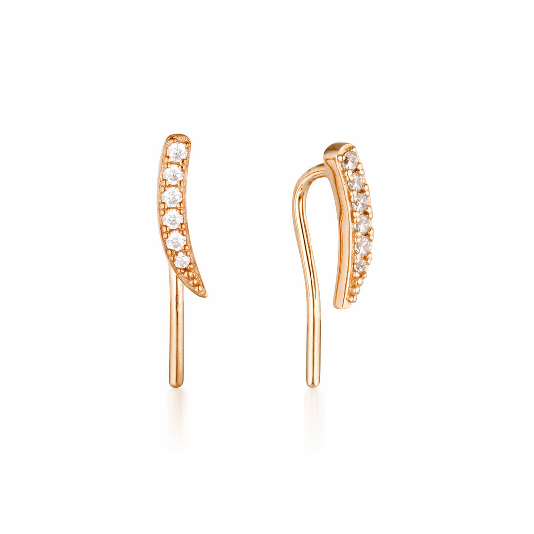Georgini Earring Georgini Summer Sorbet Vanilla Vine Earrings Small Rose Gold Brand
