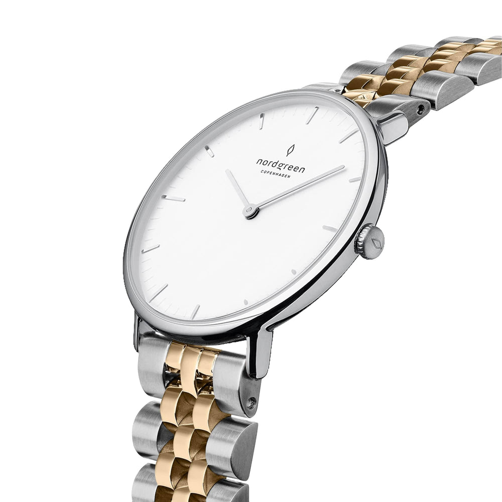 Nordgreen Watch Nordgreen Native 28mm Women's Two Tone Bracelet Designer Dress Watch Brand